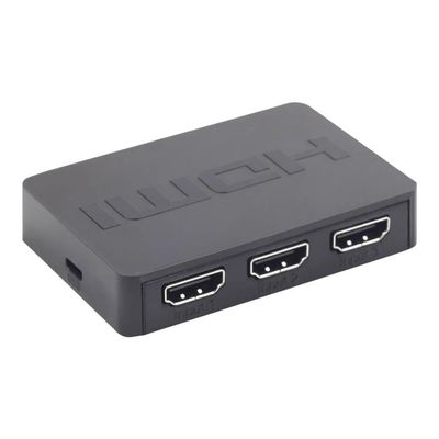 PremiumCord HDMI switch 3:1 plastový s dálkovým ovladačem