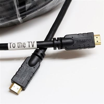 PremiumCord HDMI High Speed with Ether.4K@60Hz kabel se zesilovačem,15m, 3x stínění, M/M, zlacené konektory,