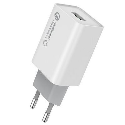 ColorWay AC nabíječka 1xUSB QC3.0 18W, bílá