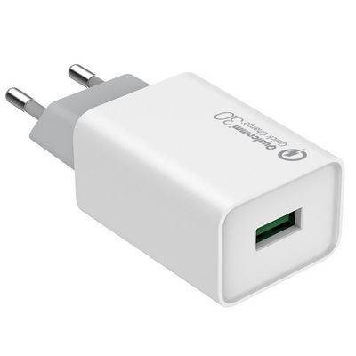 ColorWay AC nabíječka 1xUSB QC3.0 18W, bílá