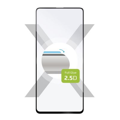 Ochranné tvrzené sklo Full-Cover pro Samsung Galaxy A52/A52 5G/A52s 5G, lepení přes celý displej, černé