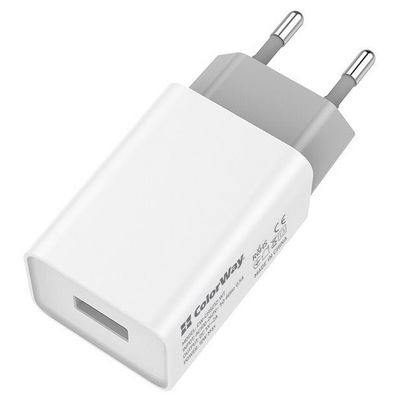 ColorWay AC nabíječka 1xUSB 10W, bílá