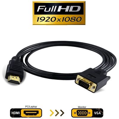 PremiumCord Kabel s HDMI na VGA převodníkem, délka kabelu 2m