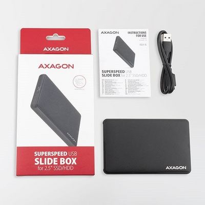 AXAGON EE25-SL, USB 3.2 Gen 1 - SATA 6G, 2.5 SLIDE box