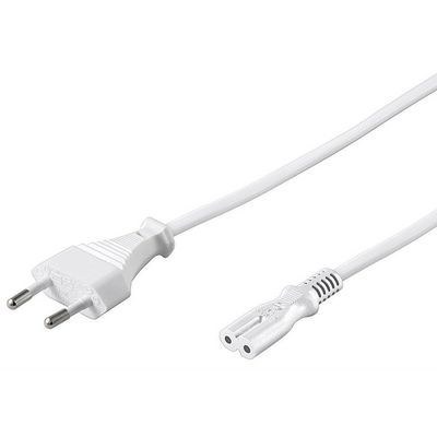 PremiumCord Kabel síťový 230V k magnetofonu 3m bílý