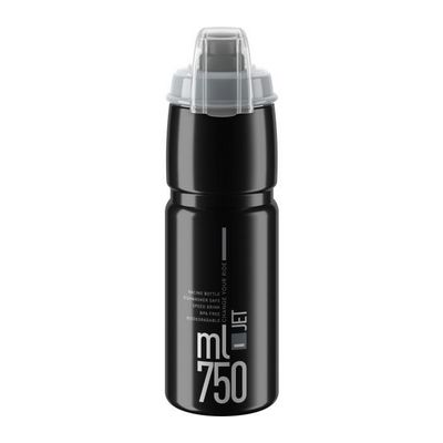 Lahev Elite Jet Plus 750ml, černá/šedé logo / bidon