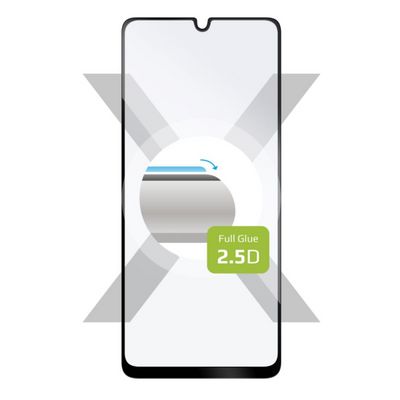 Ochranné tvrzené sklo FIXED Full-Cover pro Samsung Galaxy A32, lepení přes celý displej, černé