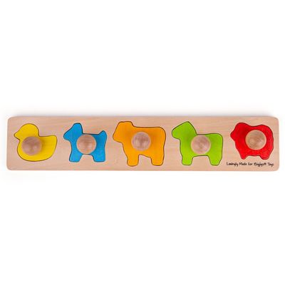 Bigjigs Baby Vkládací puzzle zvířata
