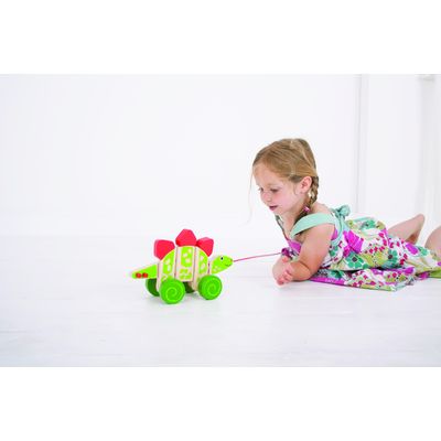 Bigjigs Baby Tahací dinosaurus