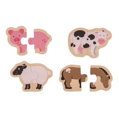 Bigjigs Toys Easy puzzle Zvířátka z farmy