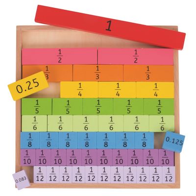 Bigjigs Toys Didaktická tabulka Zlomky