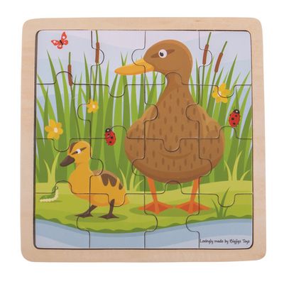 Bigjigs Toys puzzle Kačenka s káčátkem