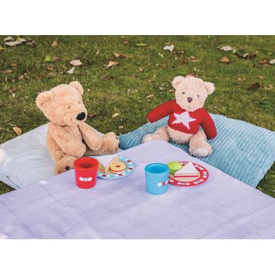 Bigjigs Toys Set svačinka s puntíky