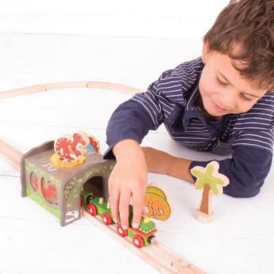 Bigjigs Rail Dinosauří tunel T. Rex