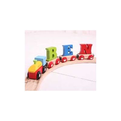 Bigjigs Rail Vagónek dřevěné vláčkodráhy - Písmeno P