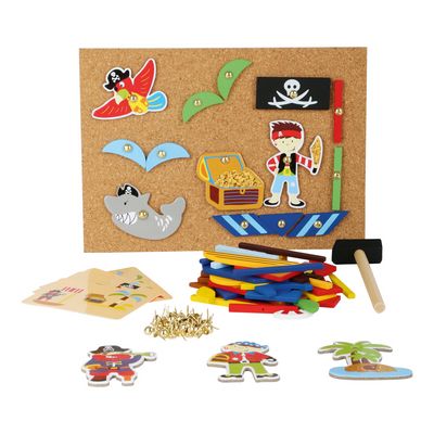 small foot Dřevěná kreativní hra Piráti