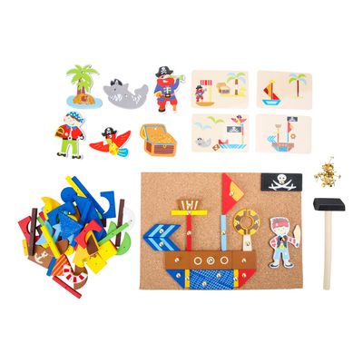 small foot Dřevěná kreativní hra Piráti