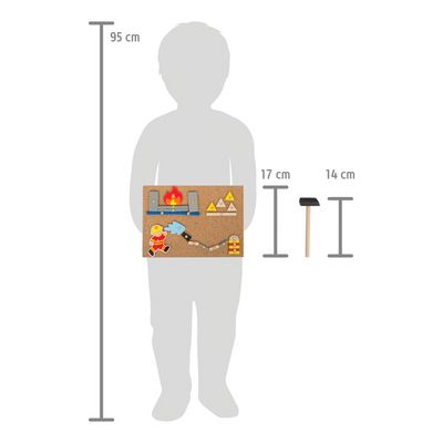 small foot Kreativní zatloukací hra Hasiči