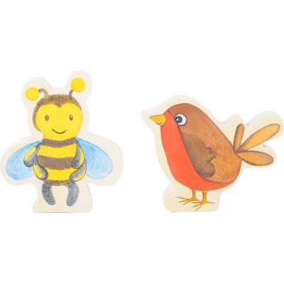 small foot Dřevěná obrázková knížka s včelkou