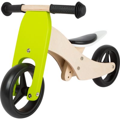 small foot Dřevěná tříkolka Trike 2v1 zelená
