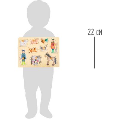 small foot Dřevěné puzzle Život na farmě