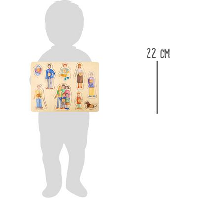 small foot Dřevěné puzzle Rodina