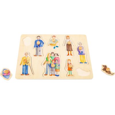 small foot Dřevěné puzzle Rodina