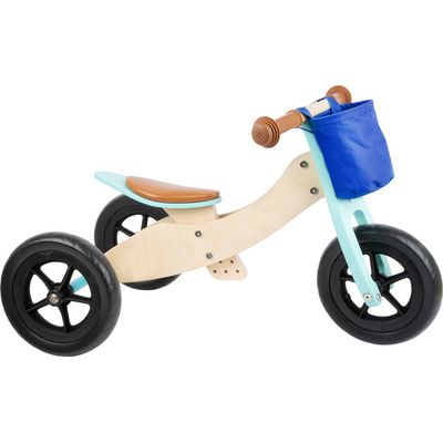 small foot Dřevěné odrážedlo Maxi 2 v 1 tyrkysové