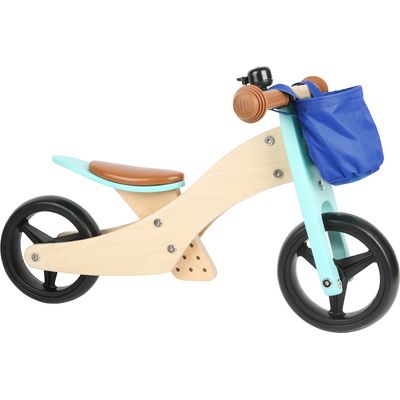 small foot Dřevěné odrážedlo Trike 2v1 tyrkysové