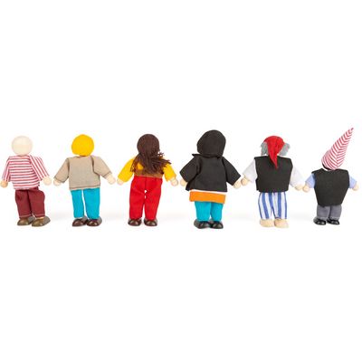 small foot Panenky do domečku postavičky piráti 6 ks