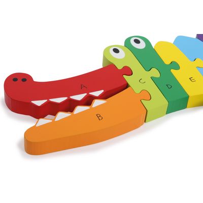 small foot Vkládací puzzle krokodýl ABC