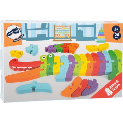 small foot Vkládací puzzle krokodýl ABC
