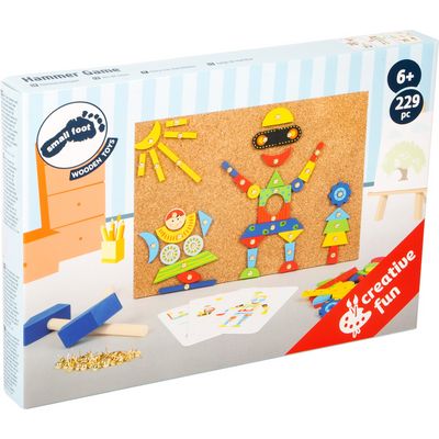 small foot Dřevěná kreativní zatloukací hra