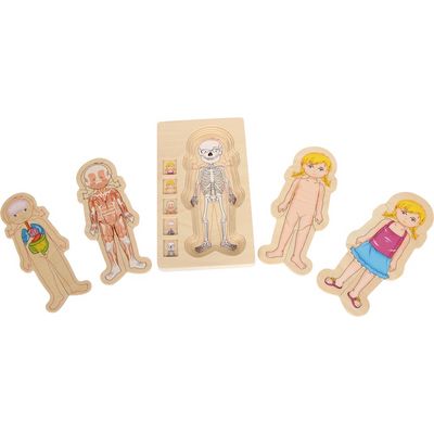small foot Dřevěné puzzle anatomie
