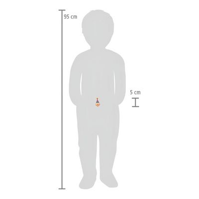 small foot Dřevěná káča Klaun sada 6 ks