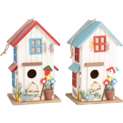 small foot Set dřevěná ptačí budka vila 2 ks