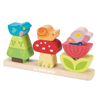 Le Toy Van Petilou Nasazovací kostky Veselá zahrádka