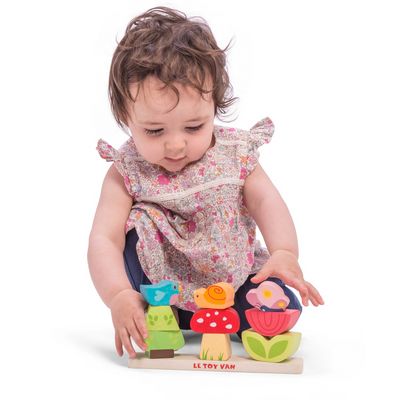 Le Toy Van Petilou Nasazovací kostky Veselá zahrádka