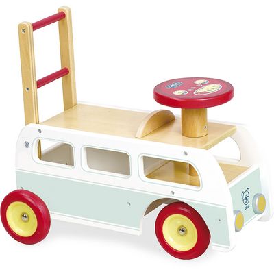 Vilac Dřevěné odrážedlo minibus 2 v 1
