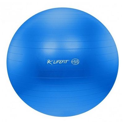 LifeFit Anti-Burst 55 cm, modrý gymnastický míč