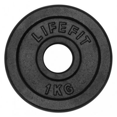 LifeFit Kotouč 1,0kg, kovový, pro 30mm tyč