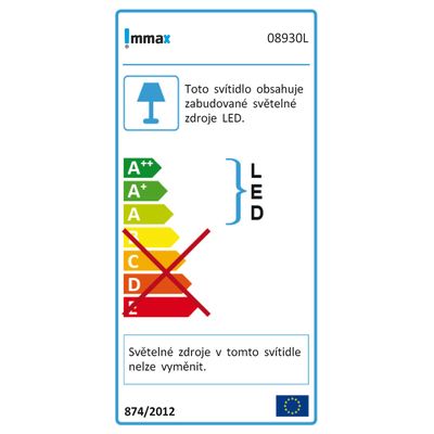 Stolní lampa IMMAX Kingfisher Black s displejem, černá