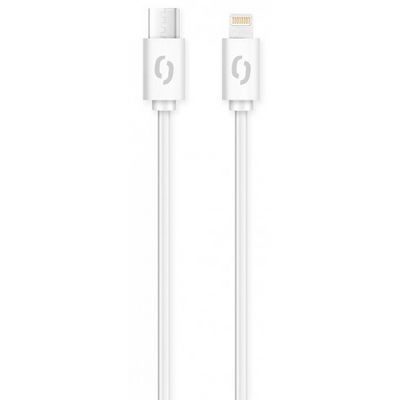 Datový kabel ALIGATOR POWER 3A, USB-C/Lightning, 1m bílý
