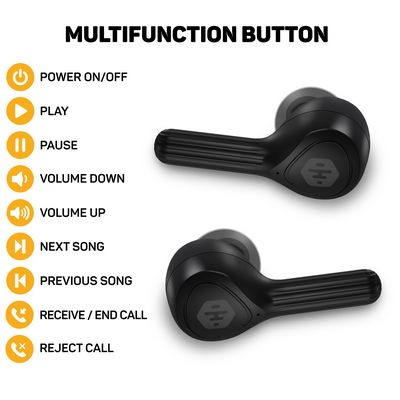 Hyperbass True Wireless Sonic+ sluchátka do uší s mikrofonem