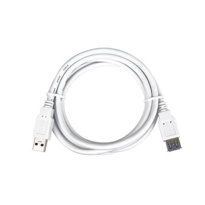 Prodlužovací kabel USB 3.0 Super-speed 5Gbps A-A, MF, 9pin, 5m bílá