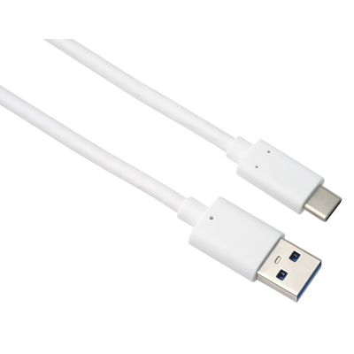 PremiumCord kabel USB-C - USB 3.0 A (USB 3.2 generation 2, 3A, 10Gbit/s) 3m bílá