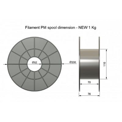 Filament PM 1.75 PLA+ 1kg, bílá