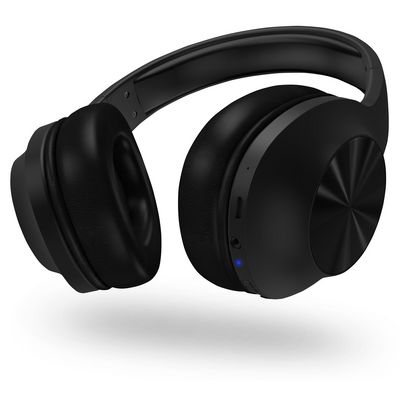 HYPERBASS BASS+ bezdrátová sluchátka s mikrofonem, ČERNÁ
