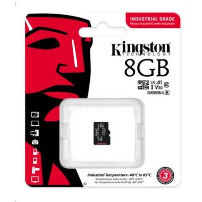 Kingston microSDHC 8GB Industrial bez adaptéru
