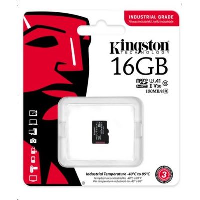 Kingston microSDHC 16GB Industrial bez adaptéru